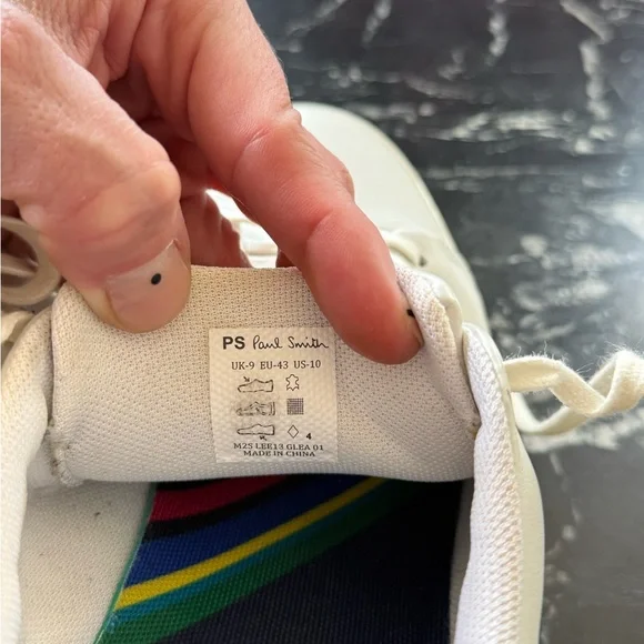 PS Paul Smith White Sneakers with Graphic Details - Picture 10 of 12